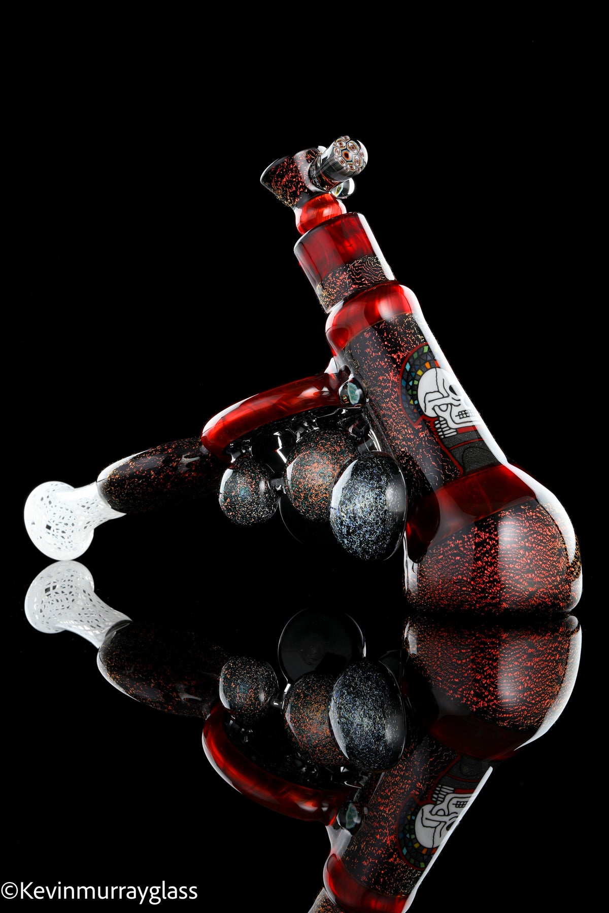 Mohawk skull bubbler