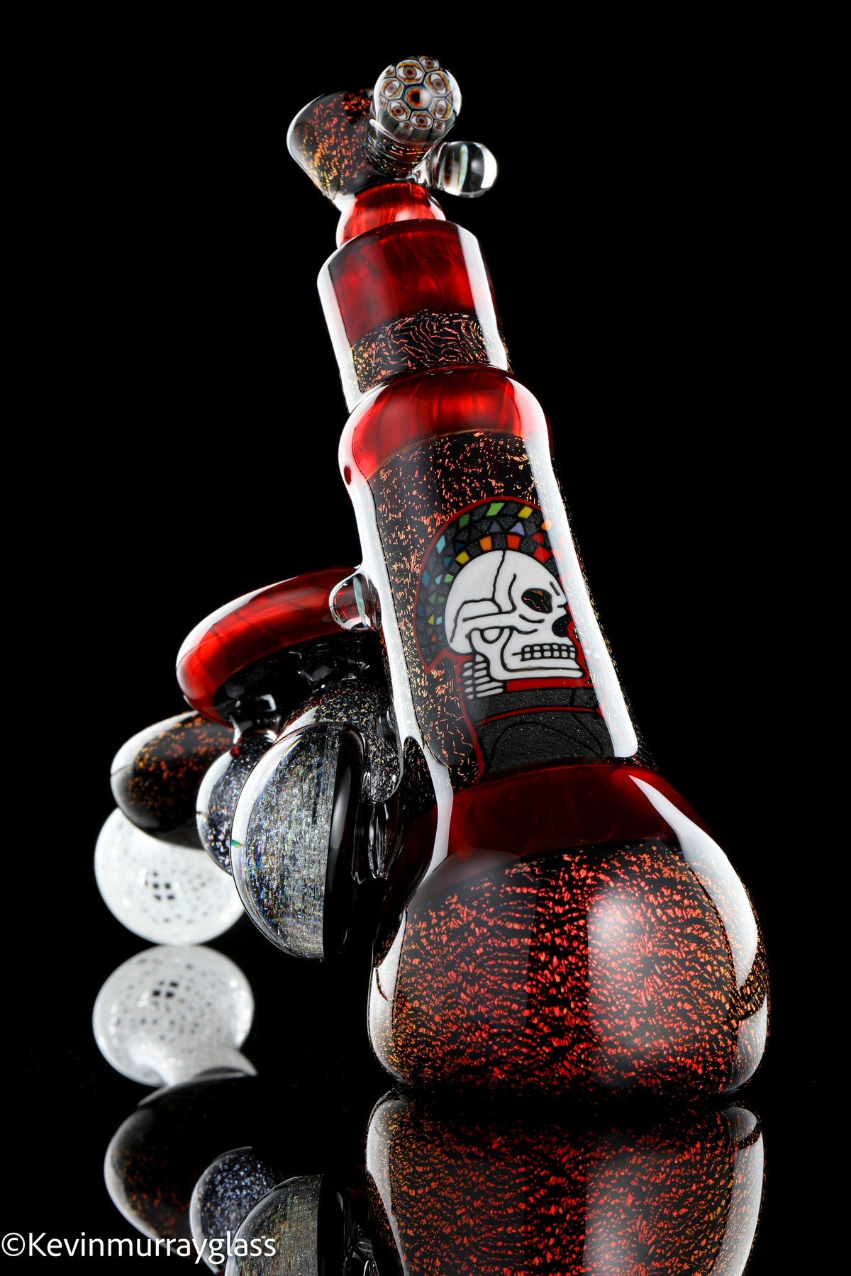 Mohawk skull bubbler