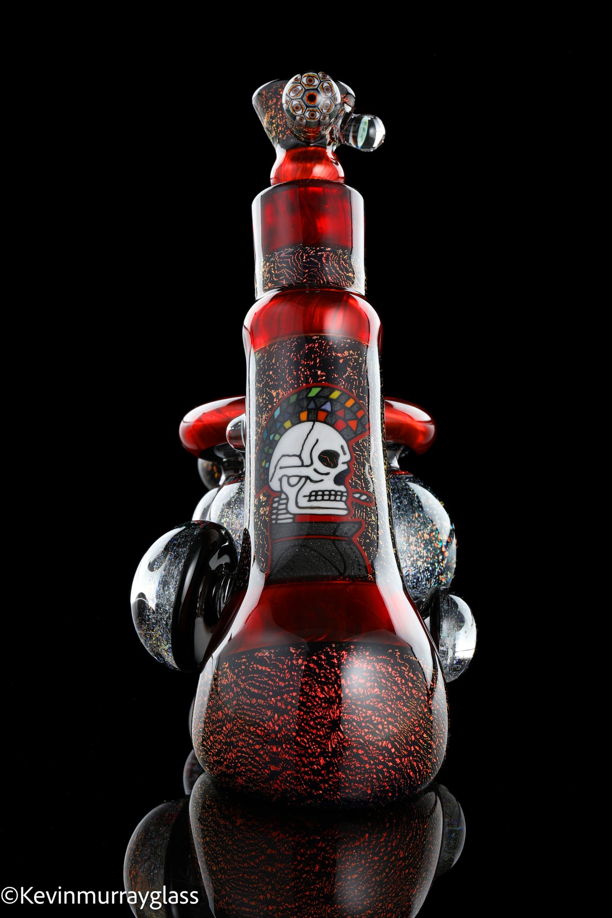 Mohawk skull bubbler