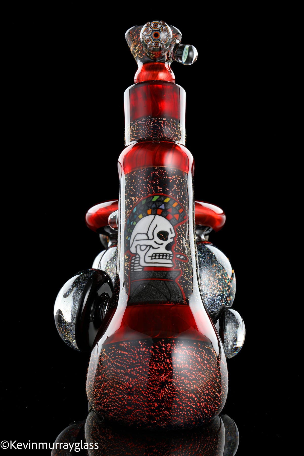 Mohawk skull bubbler