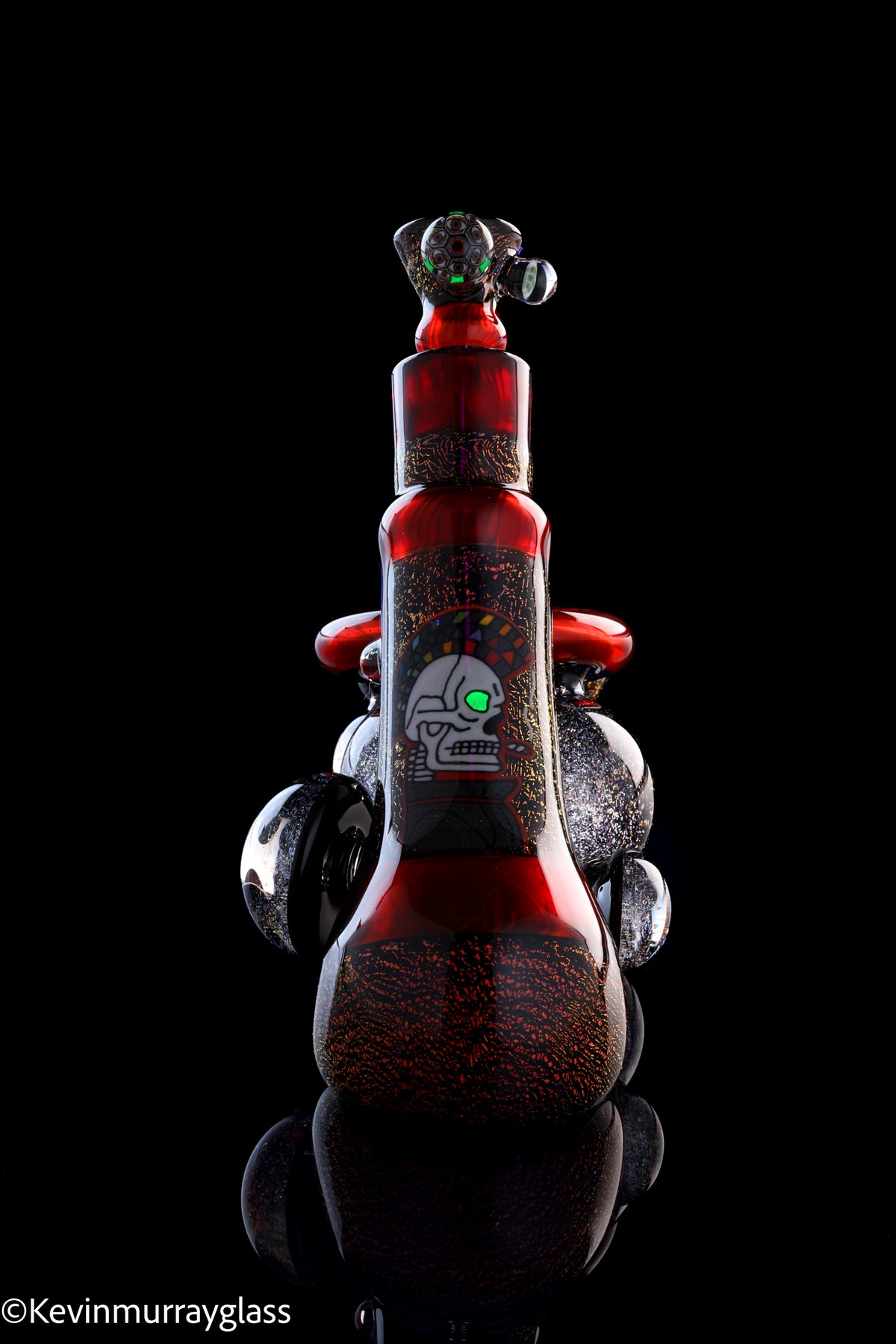 Mohawk skull bubbler